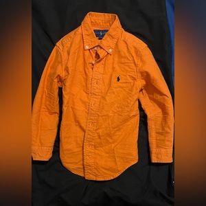 Lightly worn boys Ralph Lauren button down shirt!